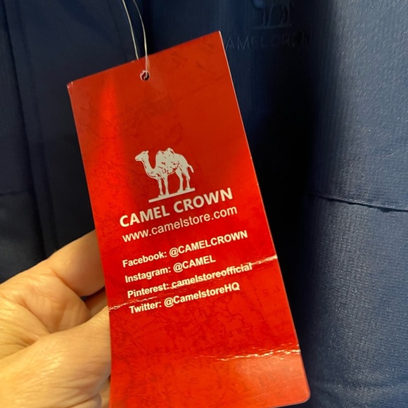 NWT Camel Crown Coat Navy Blue - XL - Picture 3 of 10